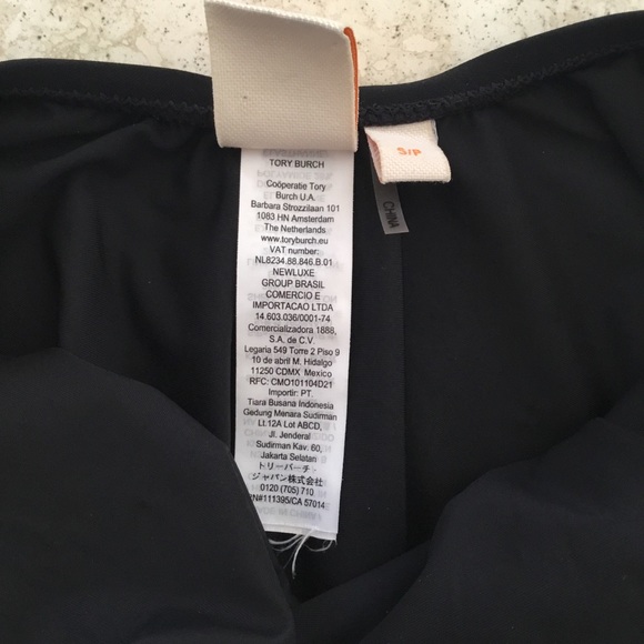 Tory Burch Solid Tie One-Piece Plunging Halter Swimsuit - Size Small - Picture 11 of 13